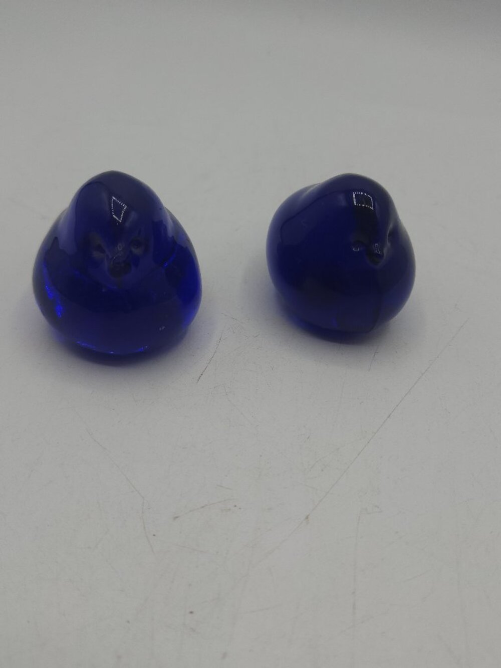 TYKO Alexesson Cobalt Blue Glass Birds Swedish Pair Bluebirds Figurines Set of 2